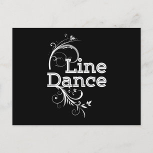 Line Dance Line Dancing Music Country Rodeo Gift Postcard