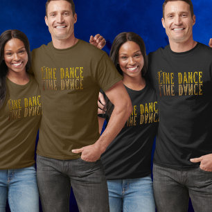 Line dance princess gold name T-Shirt