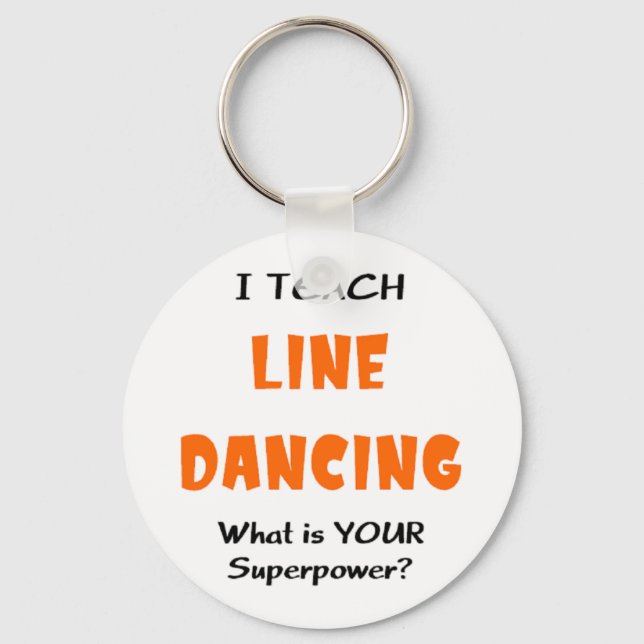 line dance teach key ring (Front)