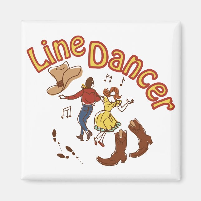 Line Dancer Magnet (Front)