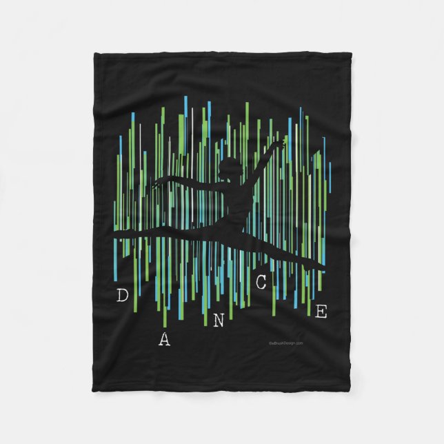 Line Dancer (v2) Fleece Blanket (Front)