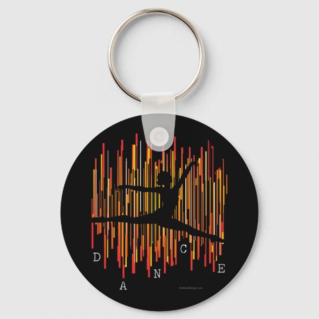 Line Dancer (v3) Key Ring (Front)