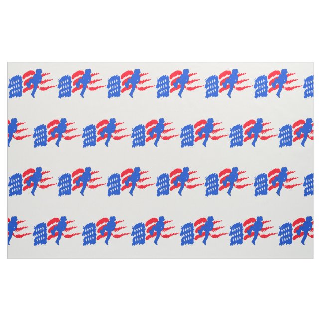 Line Dancer With American Flag Fabric (Fat Quarter)