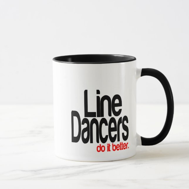 Line Dancers Do It Better Joke Mug (Right)