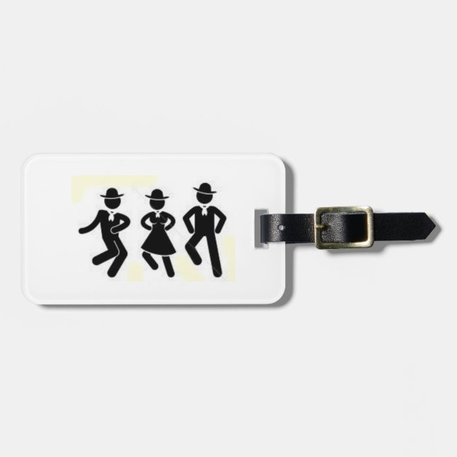 LINE DANCERS LUGGAGE AND GOLF BAG TAG (Front Horizontal)