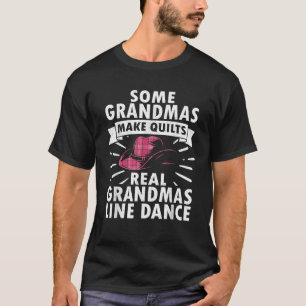 Line Dancing Art For Women Mom Grandma Line Dance T-Shirt