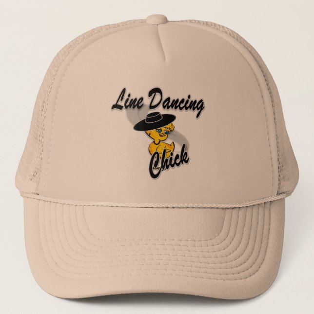 Line Dancing Chick #4 Trucker Hat (Front)