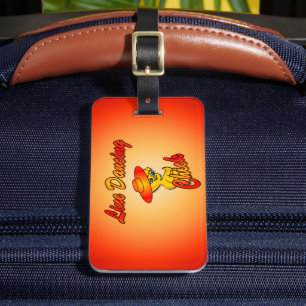 Line Dancing Chick #5 Luggage Tag