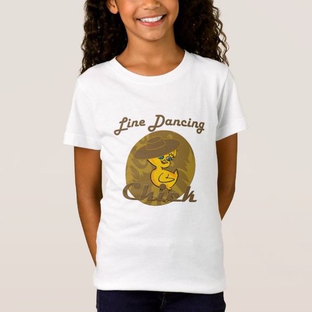 Line Dancing Chick #6 T-Shirt (Front)