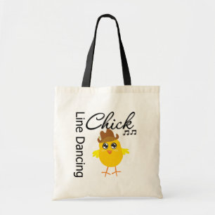 Line Dancing Chick Tote Bag