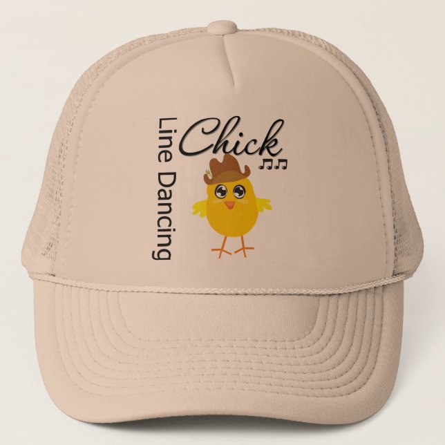 Line Dancing Chick Trucker Hat (Front)