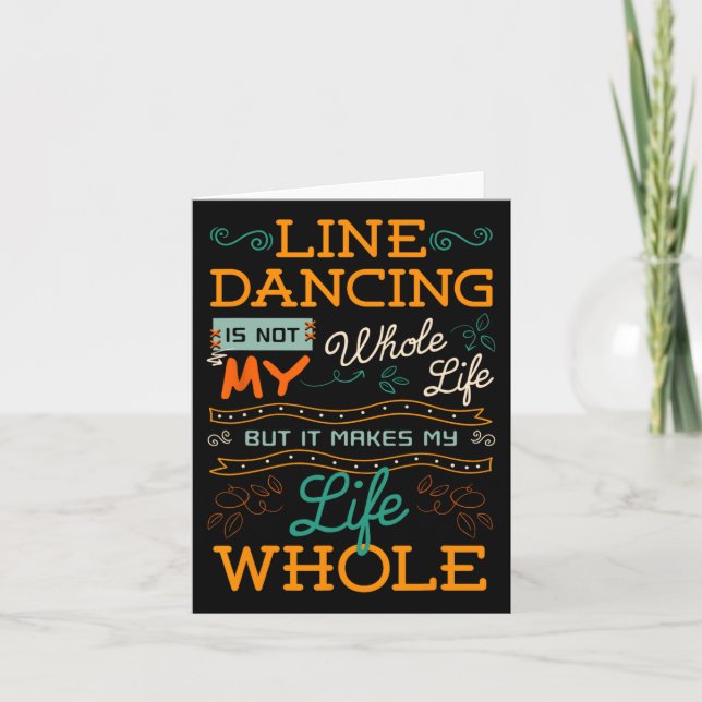 Line Dancing Choreographed Dance Teacher Group Dan Card (Front)