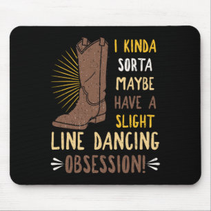 Line Dancing Choreographed Group Dancer Dance Teac Mouse Mat