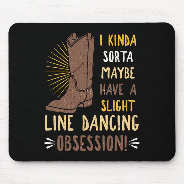 Line Dancing Choreographed Group Dancer Dance Teac Mouse Mat (Front)