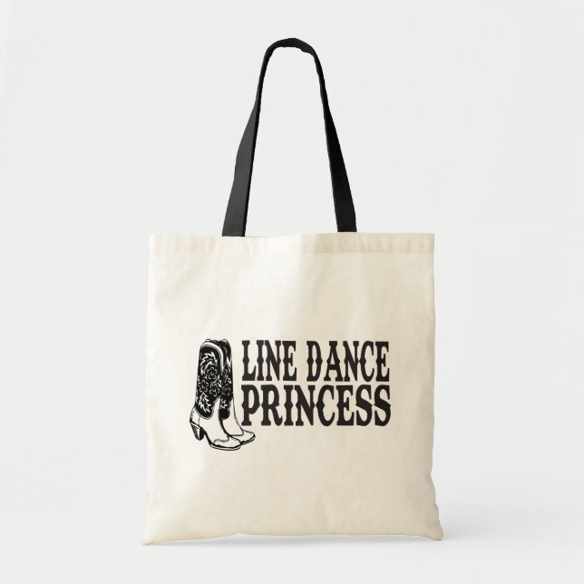 Line Dancing Cowboy Boots Cowgirl Country Music Tote Bag (Front)