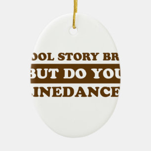 Line dancing dance ceramic tree decoration