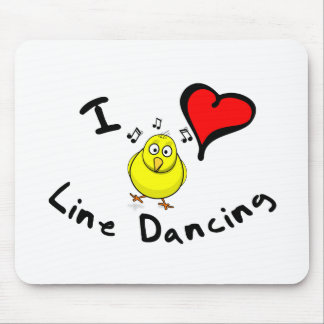 Line Dancing Gift Items - I Heart Line Dancing Mouse Mat