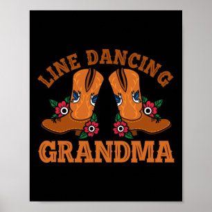 Line Dancing Grandma 1 Poster