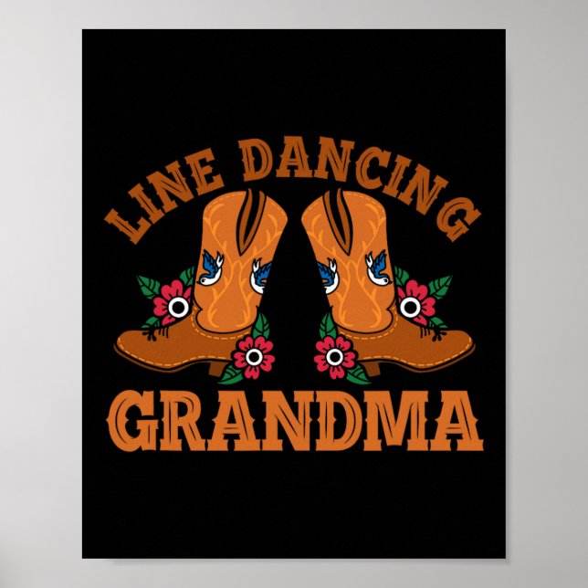 Line Dancing Grandma 1  Poster (Front)