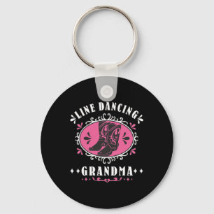 Line Dancing Grandma Line Dancer Country Music  Key Ring