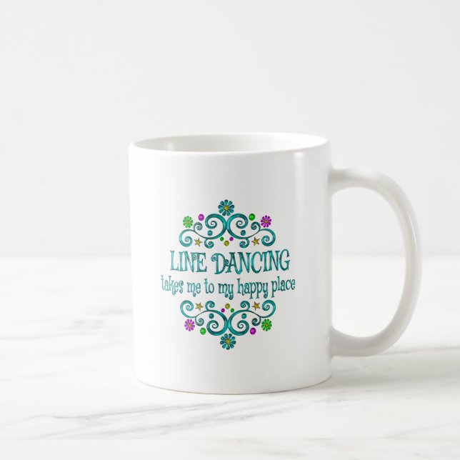 Line Dancing Happy Place Coffee Mug (Right)