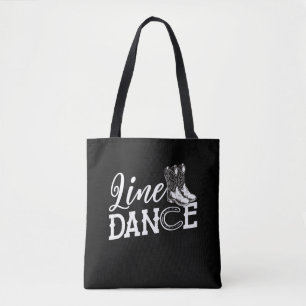 Line Dancing Horseshoe Country Line Dance Tote Bag