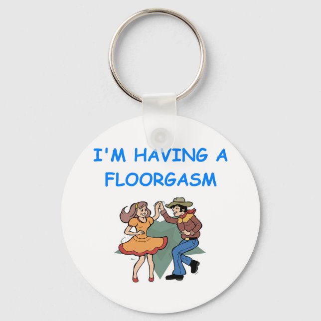 line dancing key ring (Front)