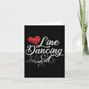 Line Dancing Line Dance  Card