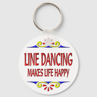 Line Dancing Makes Life Happy Key Ring