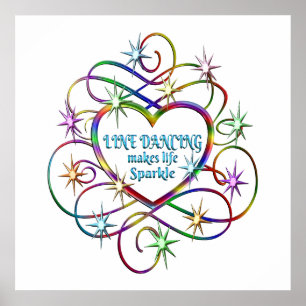 Line Dancing Makes Life Sparkle Poster
