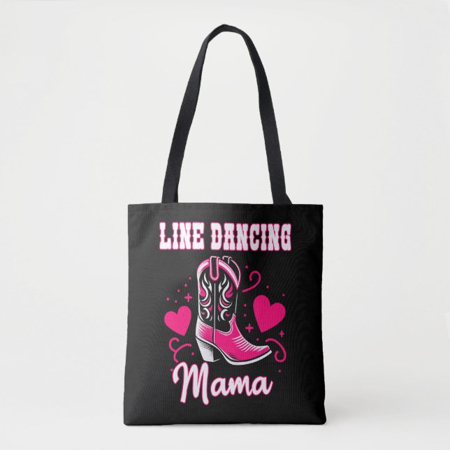 Line Dancing Mama Gift Tote Bag (Front)