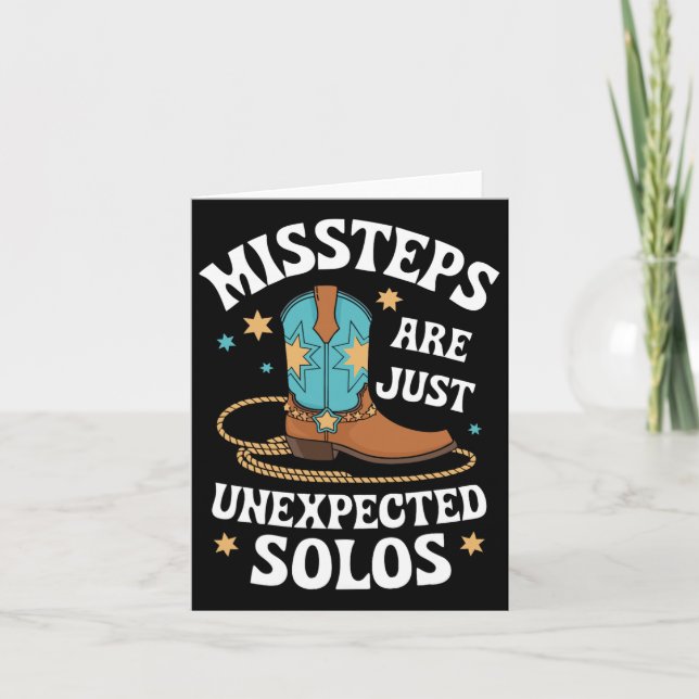Line Dancing Missteps Are Just Unexpected Solos Li Card (Front)