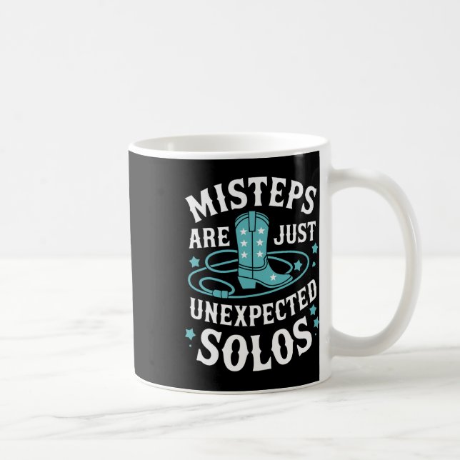 Line Dancing Missteps Are Just Unexpected Solos Li Coffee Mug (Right)