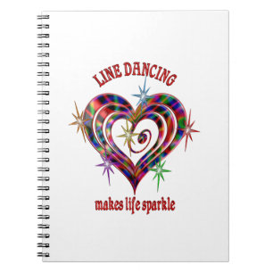 Line Dancing Sparkles Notebook