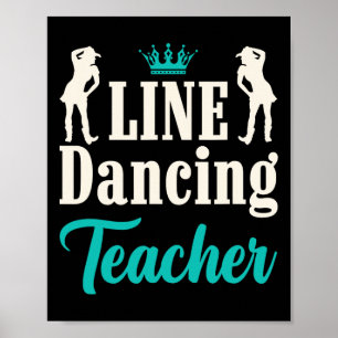 Line Dancing Teacher Poster