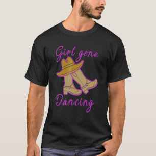 Line Dancing Women Cowgirl Yeehaw Line Dance T-Shirt