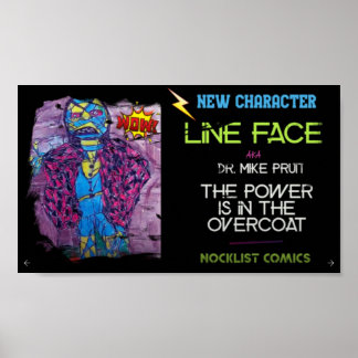 LINE FACE - MIKE PRUIT POSTER