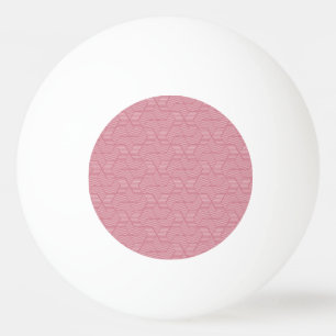 Line Geometry: Modern Vintage Texture Ping Pong Ball