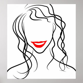Line Lady Poster