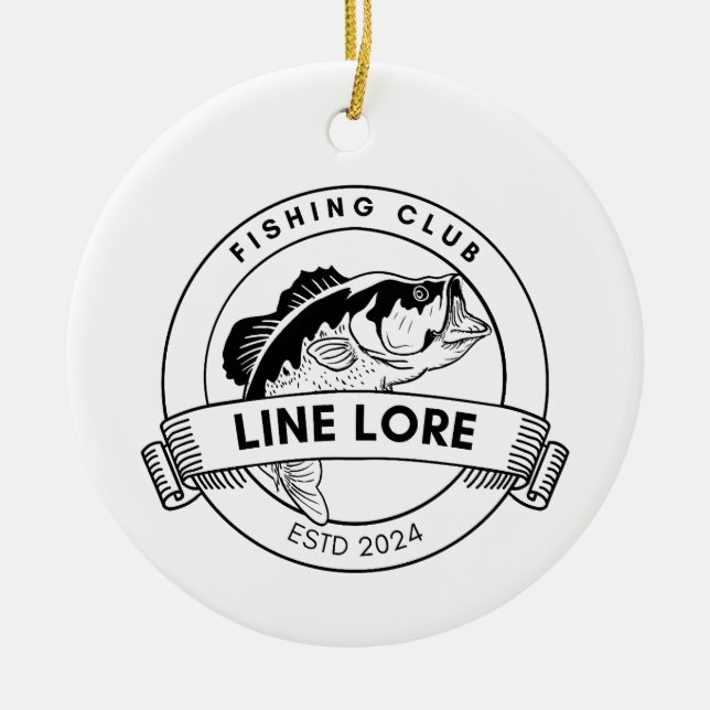 Line Lore Ceramic Tree Decoration (Front)