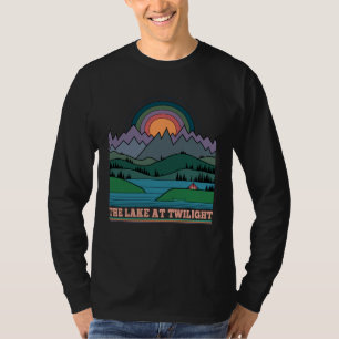 Line Minimalist The lake at twilight T-Shirt