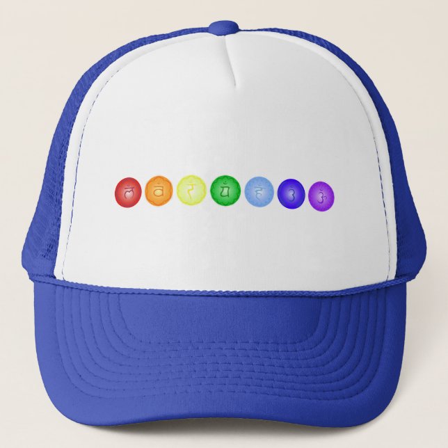 Line of 7 Chakras Trucker Hat (Front)