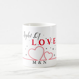 Line Of Hearts Light Of Love Coffee Mug