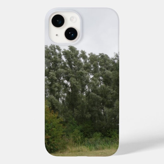 Line of Leaning Trees Landscape Case-Mate iPhone Case (Back)