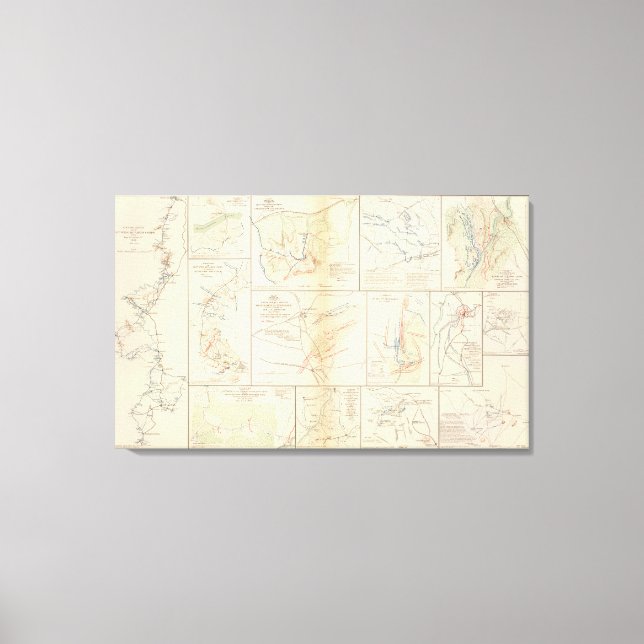 Line of march, 16th AC Canvas Print (Front)