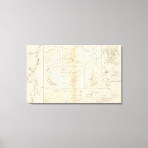 Line of march, 16th AC Canvas Print