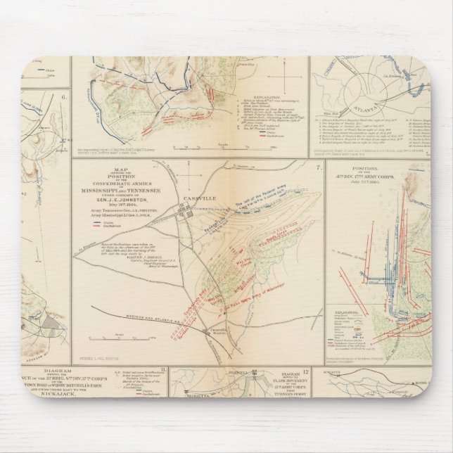 Line of march, 16th AC Mouse Mat (Front)