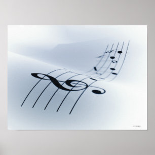 Line of Music Poster