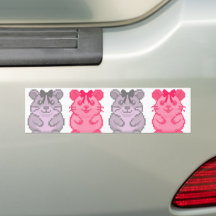 Line Of Pixel Multicolor Cartoon Hamsters