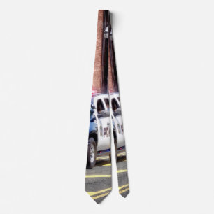 Line of Police Cars Tie